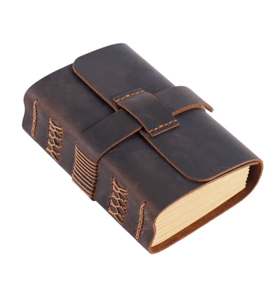 Handmade Genuine Leather Notebook Neutral Vintage Cowhide Notepad Creative Men Sketchboo