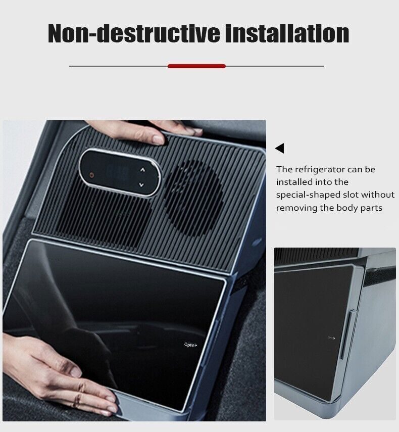 12V-16V Car refrigerator Fits For 2021 2022 2023 Tesla Model Y