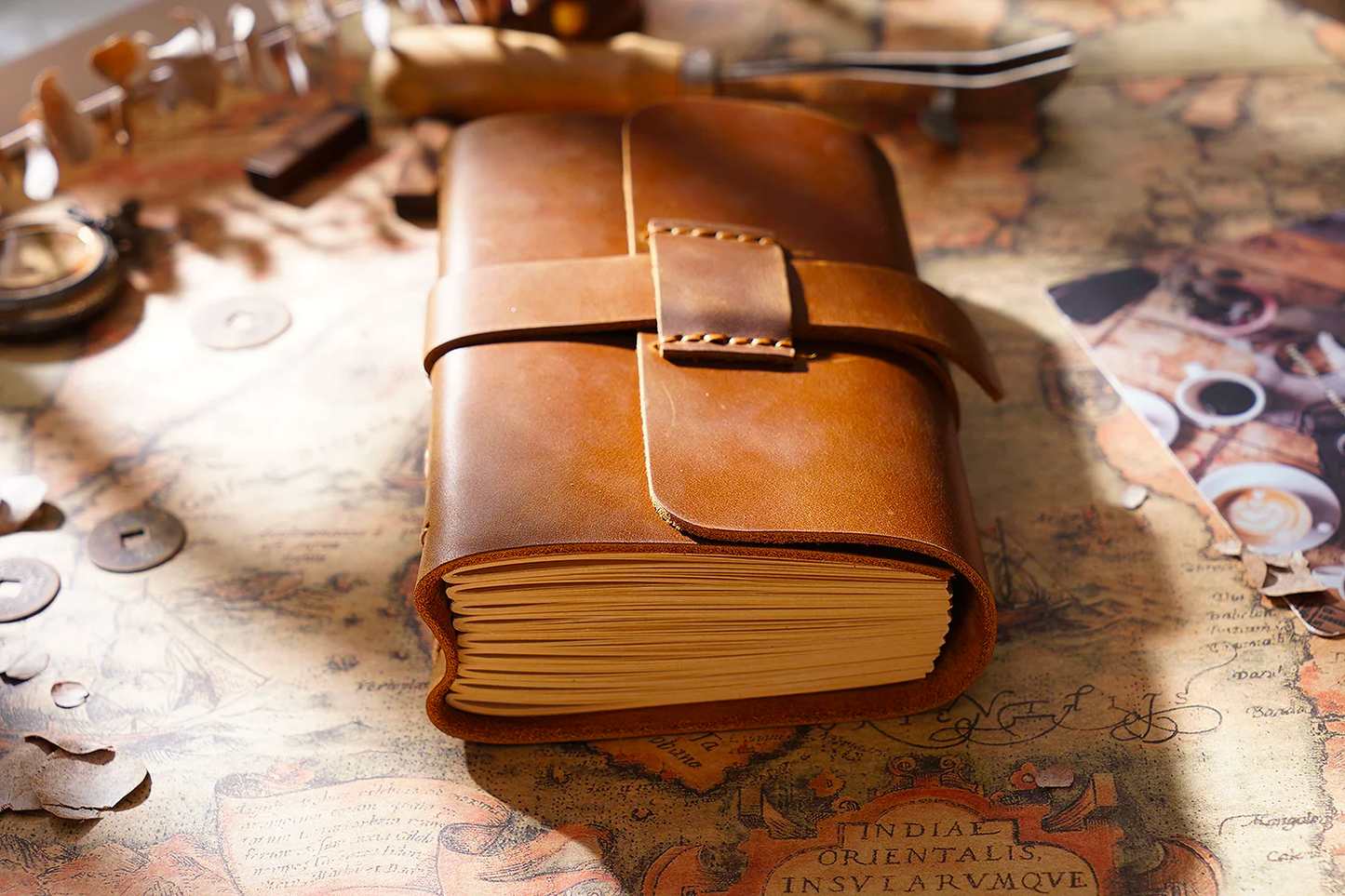 Handmade Genuine Leather Notebook Neutral Vintage Cowhide Notepad Creative Men Sketchboo