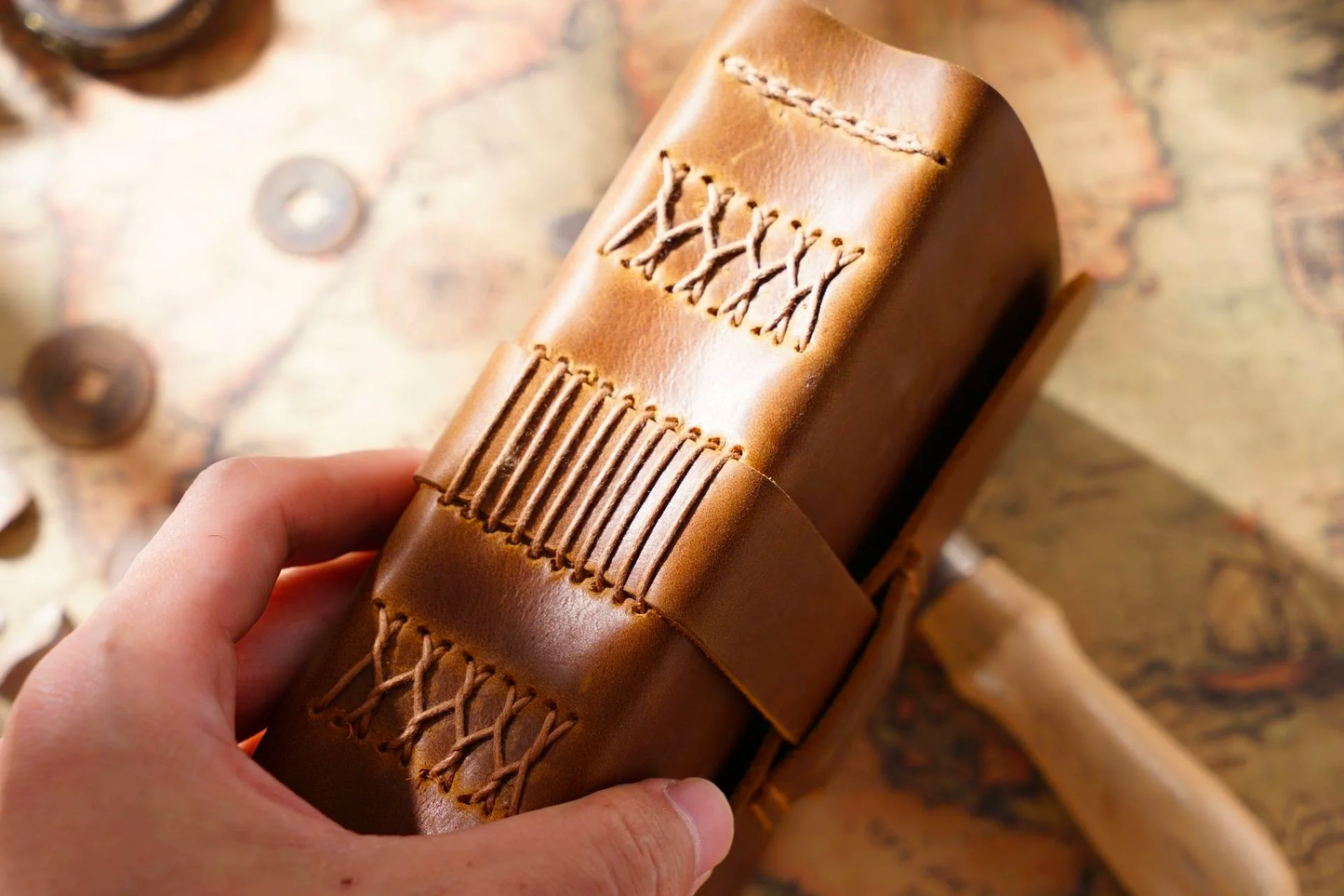 Handmade Genuine Leather Notebook Neutral Vintage Cowhide Notepad Creative Men Sketchboo