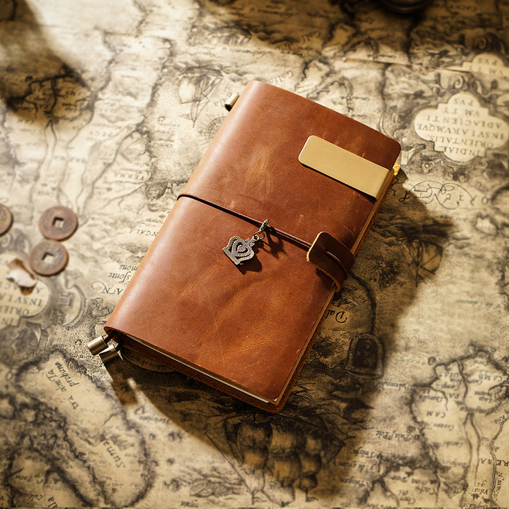 Leather Journal Traveler's Notebook Retro Handmade Diary Portable Sketchbook