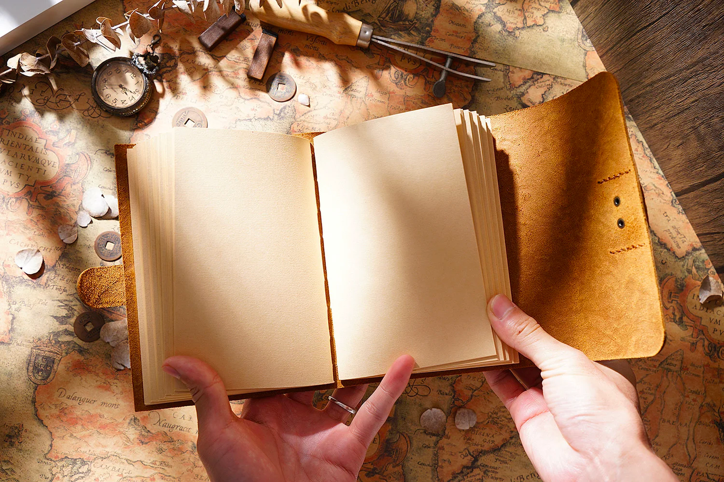 Handmade Genuine Leather Notebook Neutral Vintage Cowhide Notepad Creative Men Sketchboo