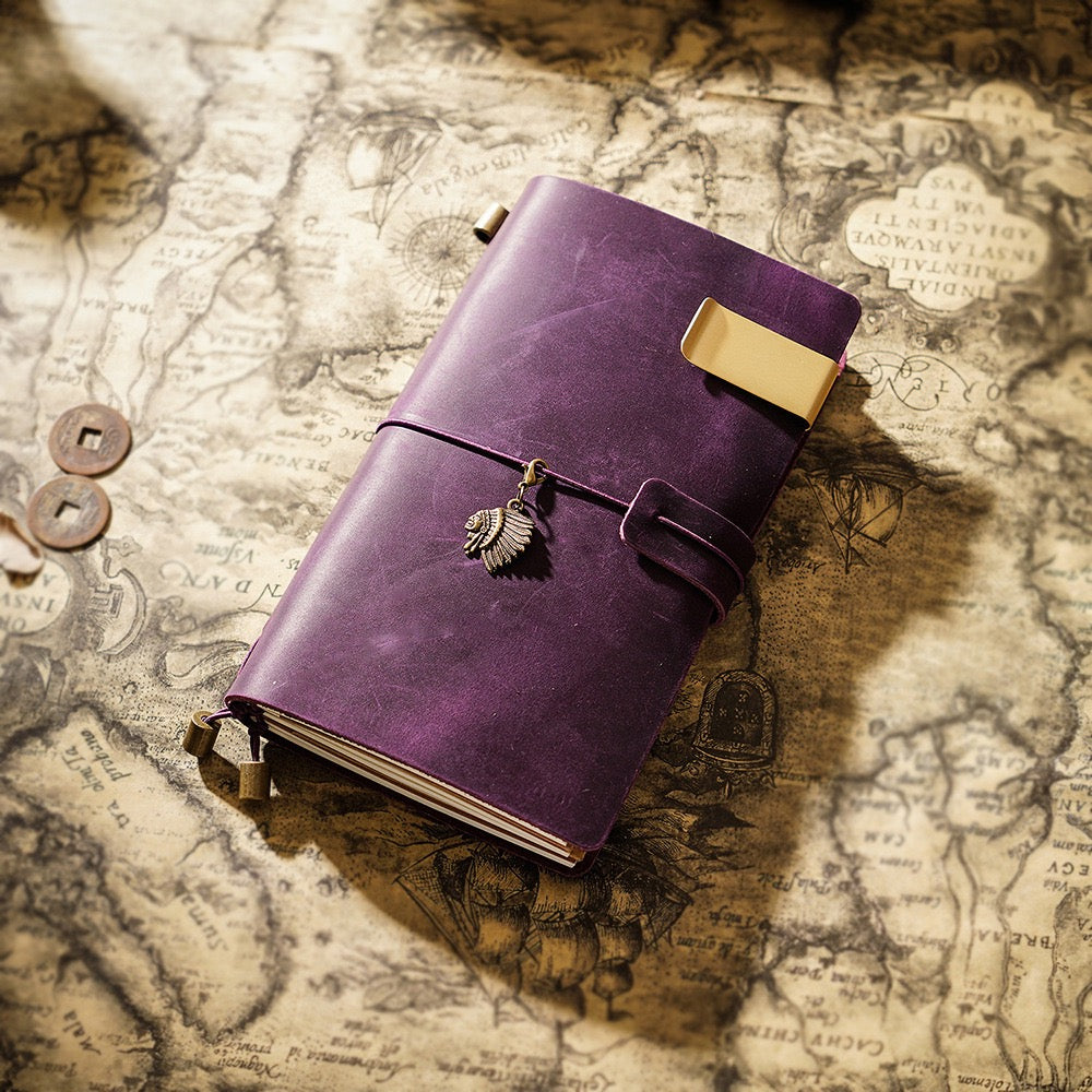 Leather Journal Traveler's Notebook Retro Handmade Diary Portable Sketchbook