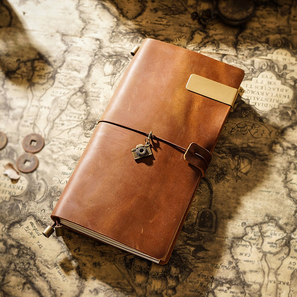 Leather Journal Traveler's Notebook Retro Handmade Diary Portable Sketchbook