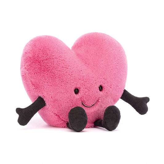 Jellycat Amuseable Pink Heart LARGE - H17 X W19 CM