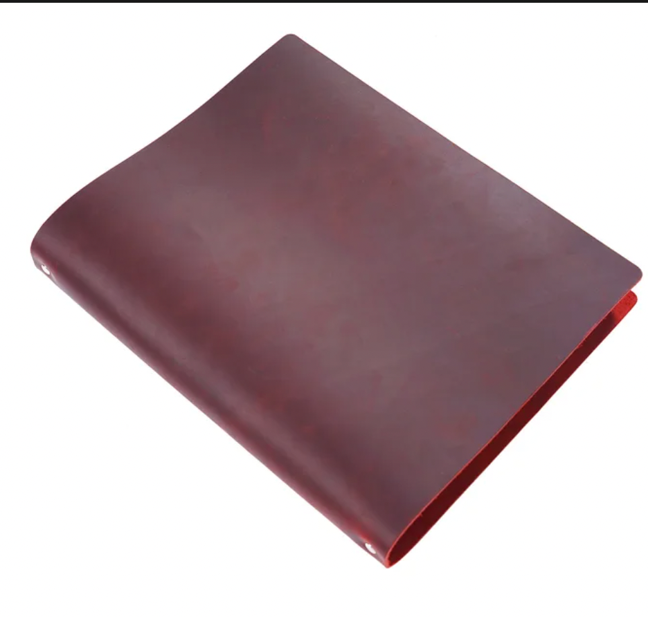100% Genuine Leather A4 Size Ring Planner with 4 Holes Binder Retro Notebook Vertical Version Neutral Notepad Sketchbook