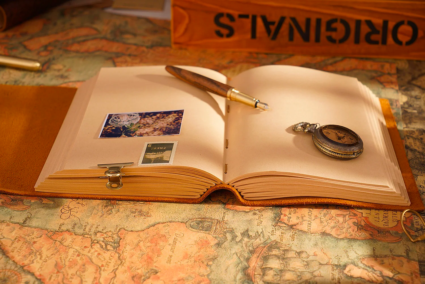 Genuine Leather Sketchbook Retro Diary Thickened Notebook