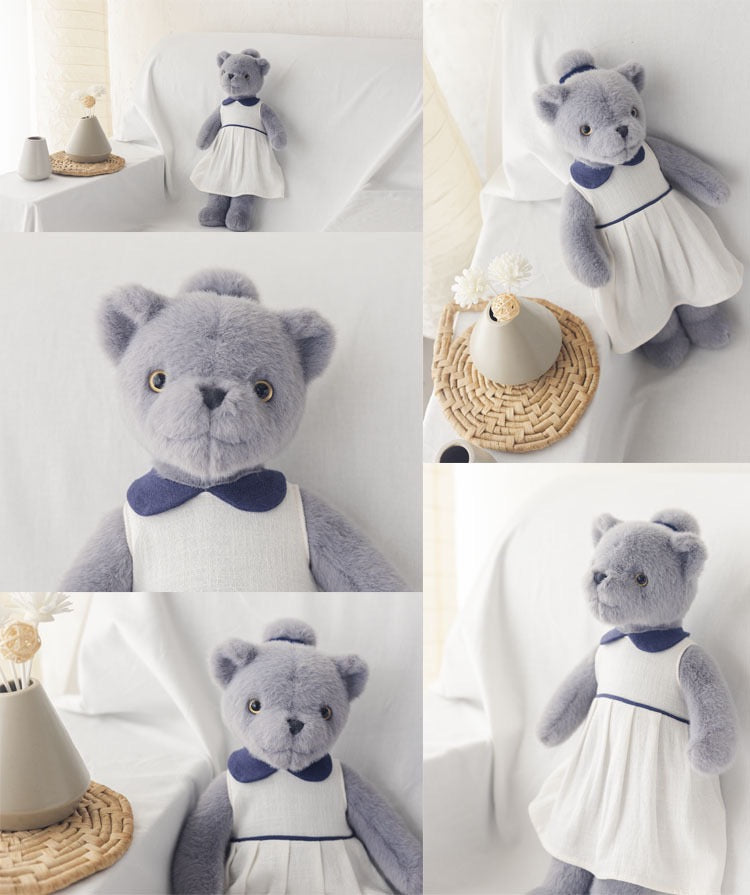 Dabron Blue-Gray Mediterranean Style Fabric Doll Plush Toy