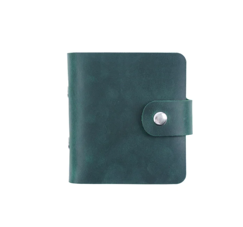 Genuine Leather A9 Size Ring Planner with 3 Hole Binder Crazy Horse Leather Mini Notebook
