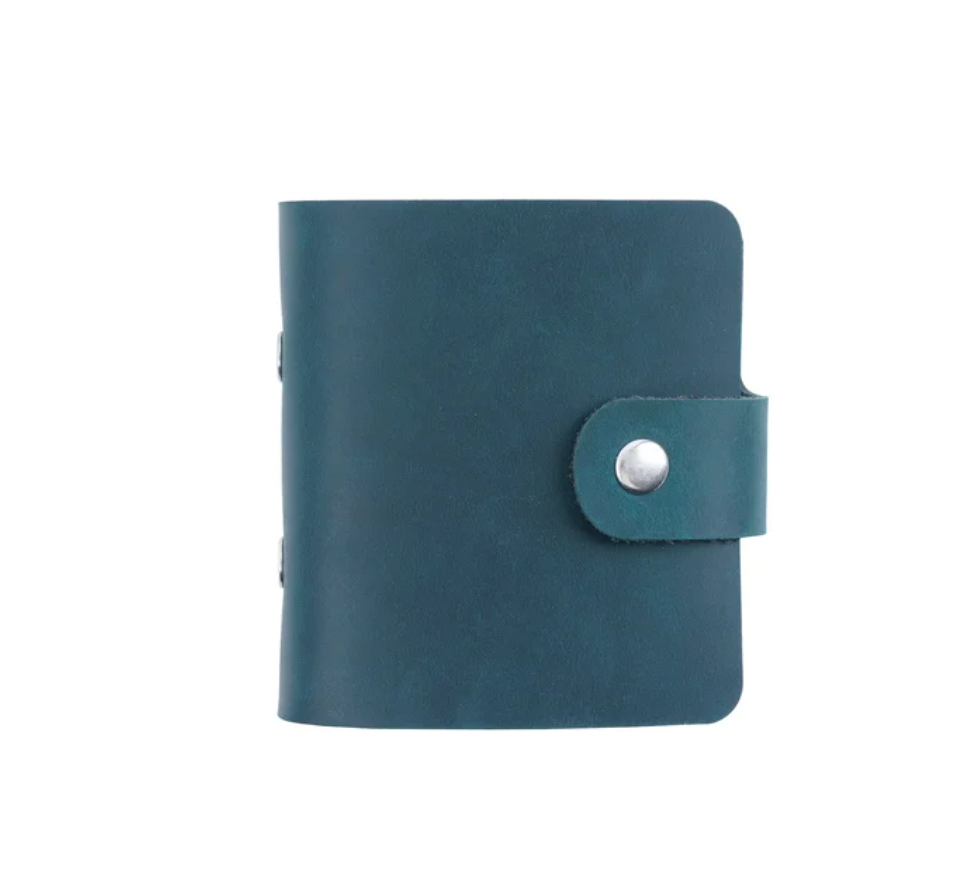Genuine Leather A9 Size Ring Planner with 3 Hole Binder Crazy Horse Leather Mini Notebook