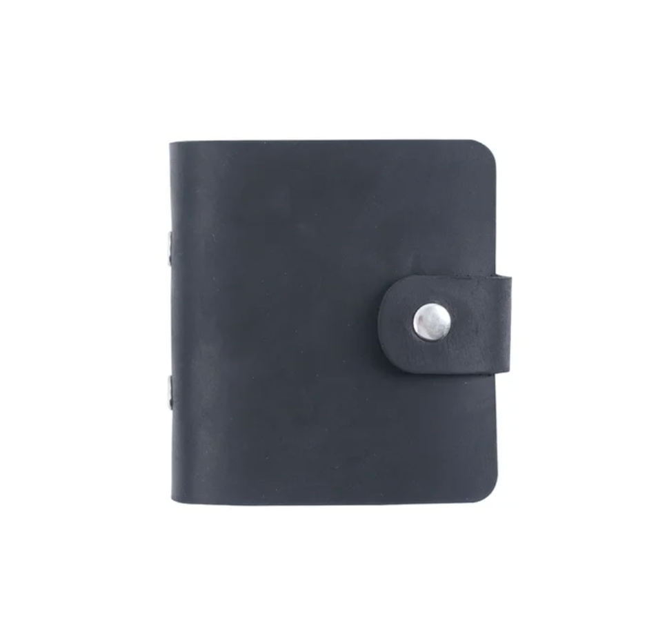 Genuine Leather A9 Size Ring Planner with 3 Hole Binder Crazy Horse Leather Mini Notebook