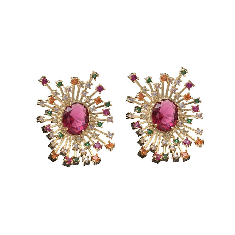 Luxurious Hollow-out Firework Earrings