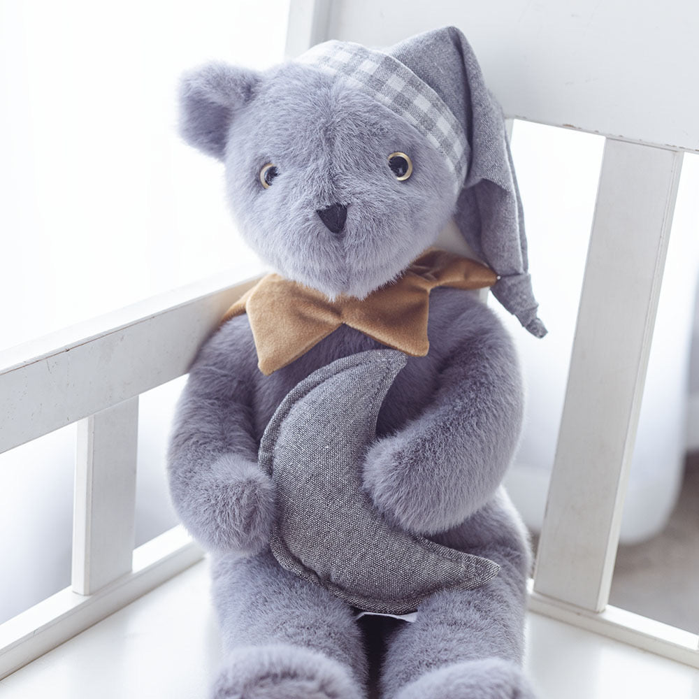 Dabron Nordic Style Gray Moon Teddy Bear Plush Toy