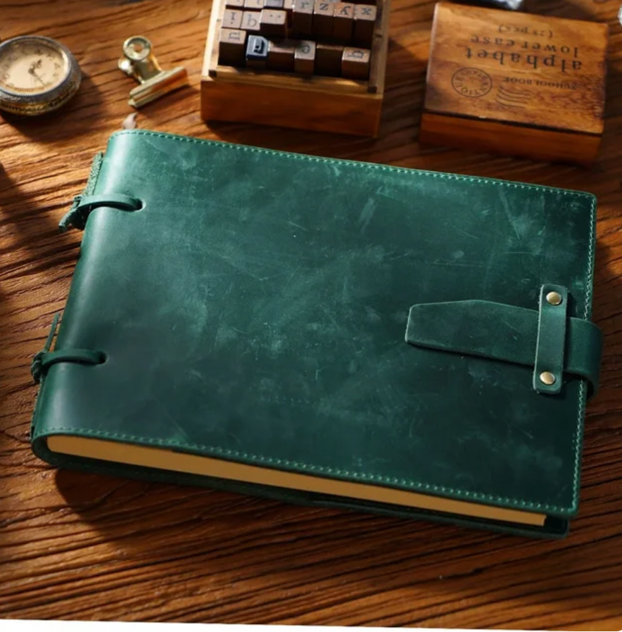 Genuine Leather Binding Notebook Classic Handmade Notepad