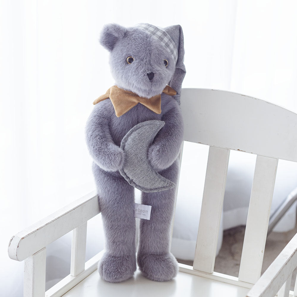 Dabron Nordic Style Gray Moon Teddy Bear Plush Toy