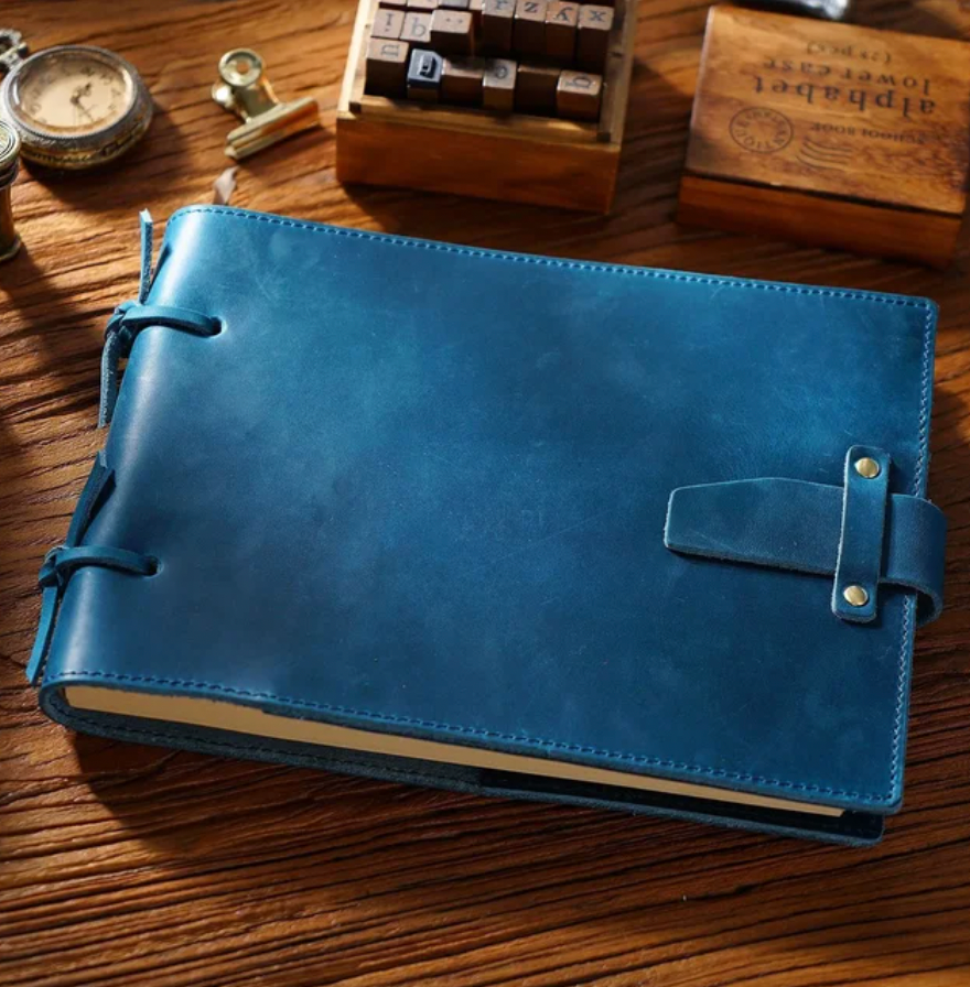 Genuine Leather Binding Notebook Classic Handmade Notepad
