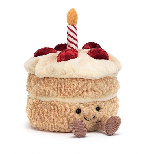 Jellycat Amuseable Birthday Cake ONE SIZE - H16 X W12 CM