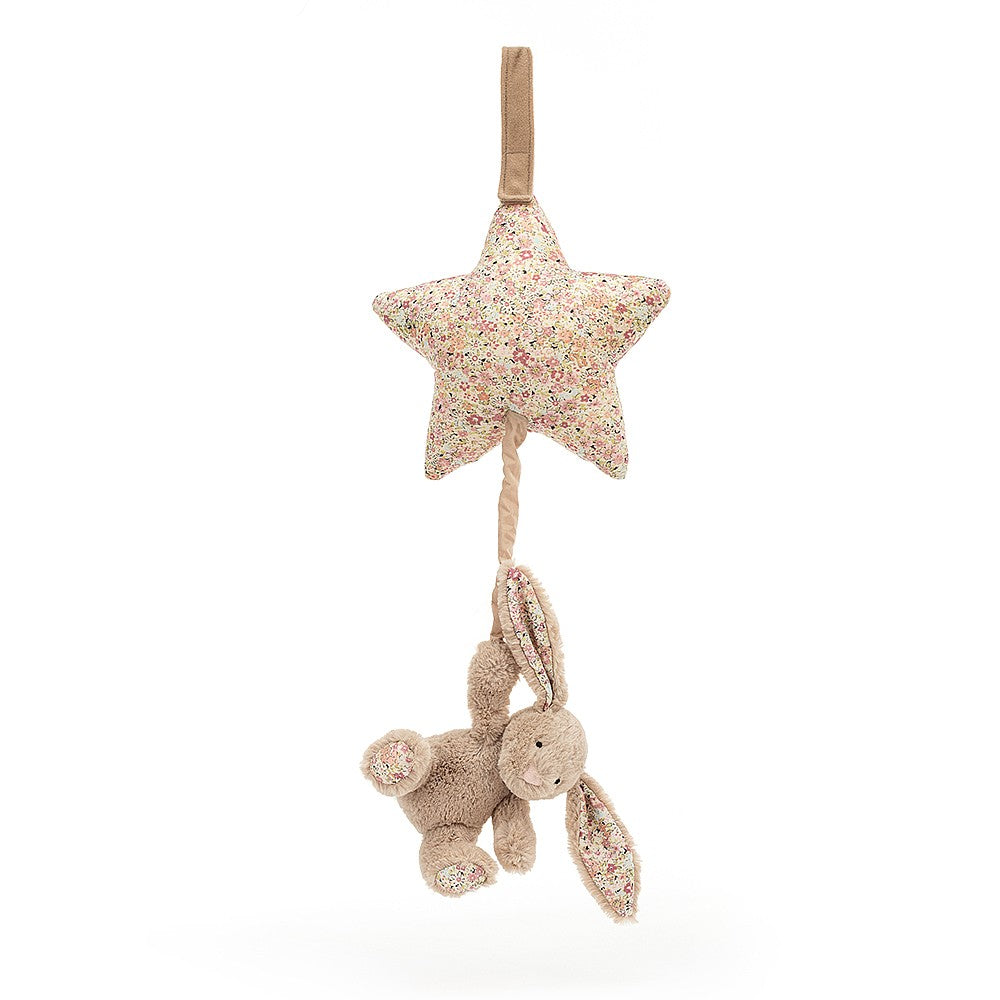 Jellycat Blossom Bea Beige Bunny Musical Pull ONE SIZE - H28 X W19 CM