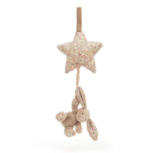 Jellycat Blossom Bea Beige Bunny Musical Pull ONE SIZE - H28 X W19 CM
