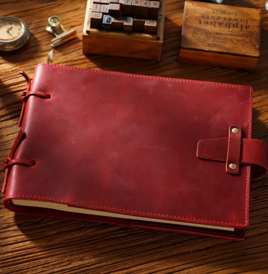 Genuine Leather Binding Notebook Classic Handmade Notepad