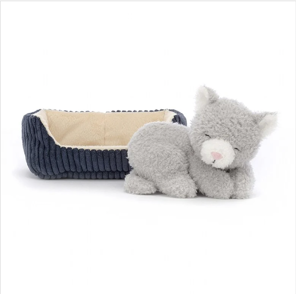 Jellycat Napping Nipper Cat ONE SIZE - H10 X W14 CM