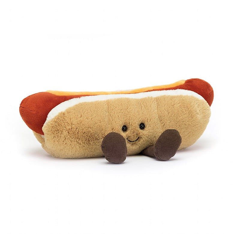 Jellycat Amuseable Hot Dog ONE SIZE - H11 X W25 CM