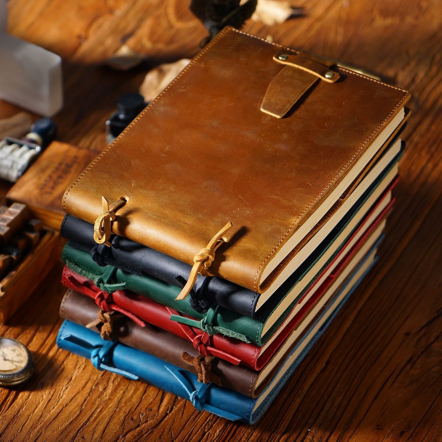 Genuine Leather Binding Notebook Classic Handmade Notepad