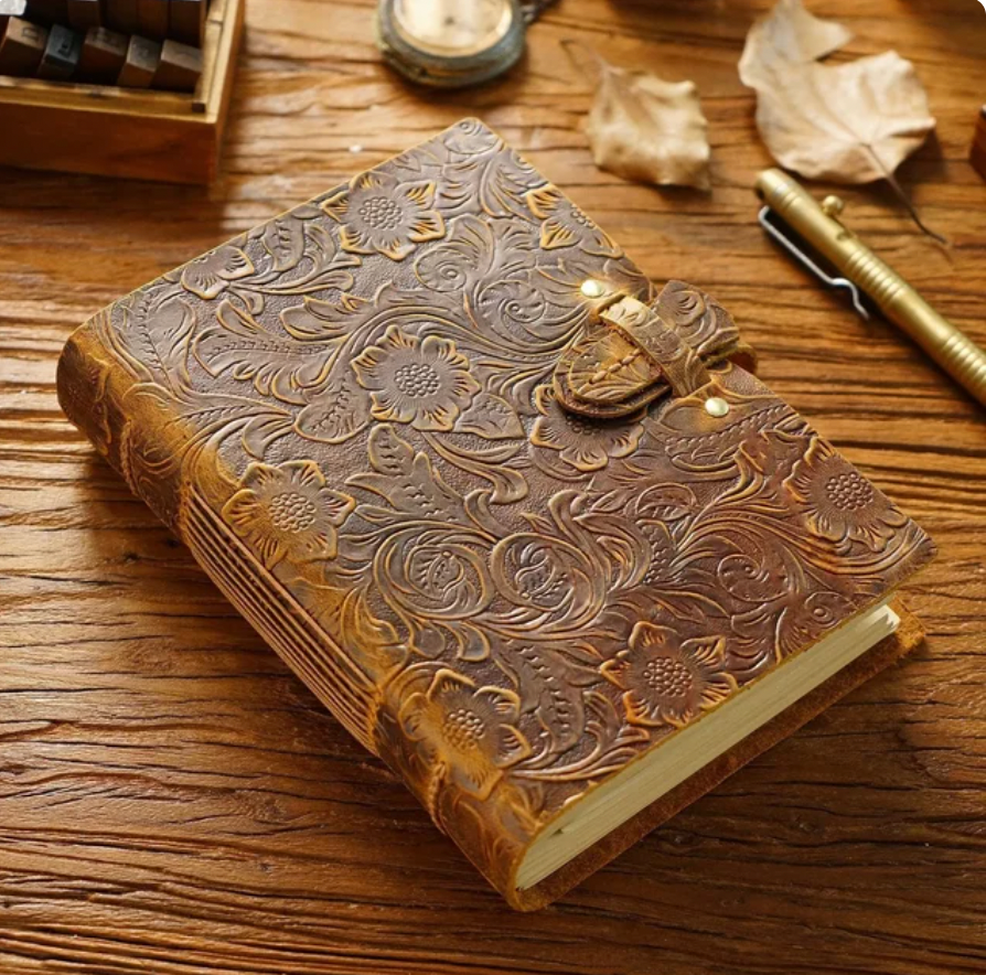 Genuine Leather Notebook Neutral Vintage Cowhide Notepad Creative