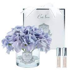 Cote Noire Hydrangeas in Round Vase