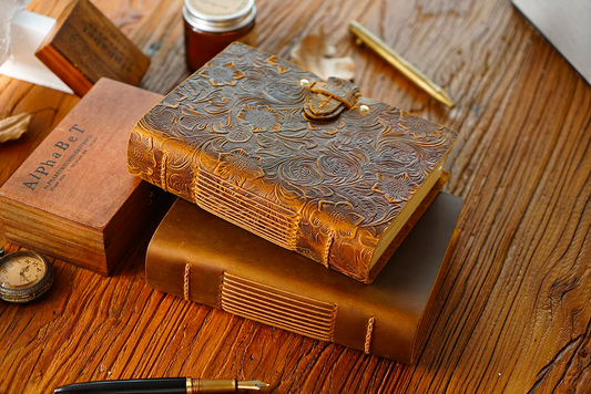 Genuine Leather Notebook Neutral Vintage Cowhide Notepad Creative