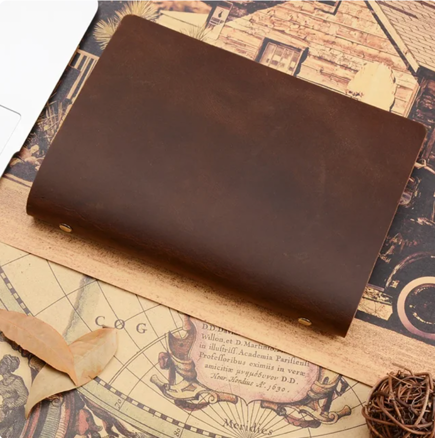 Classic Leather Rings Binder Notebook A5