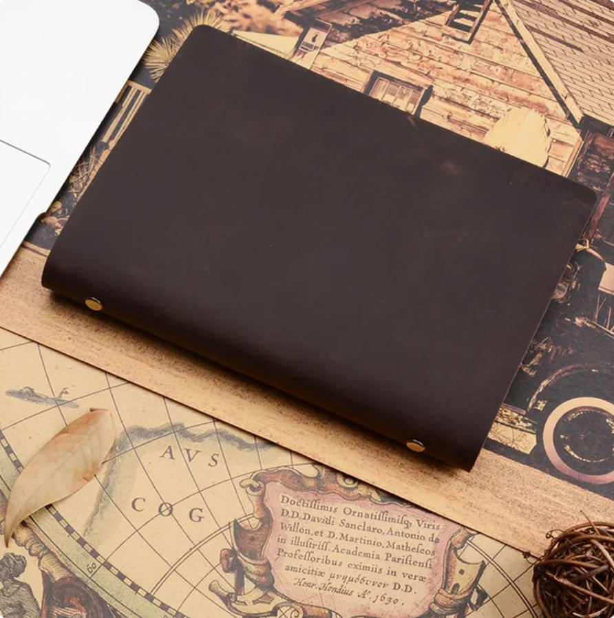 Classic Leather Rings Binder Notebook A5