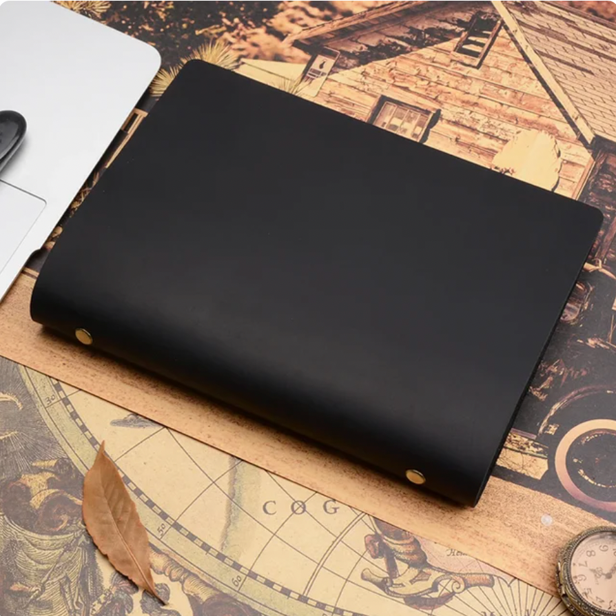 Classic Leather Rings Binder Notebook A5