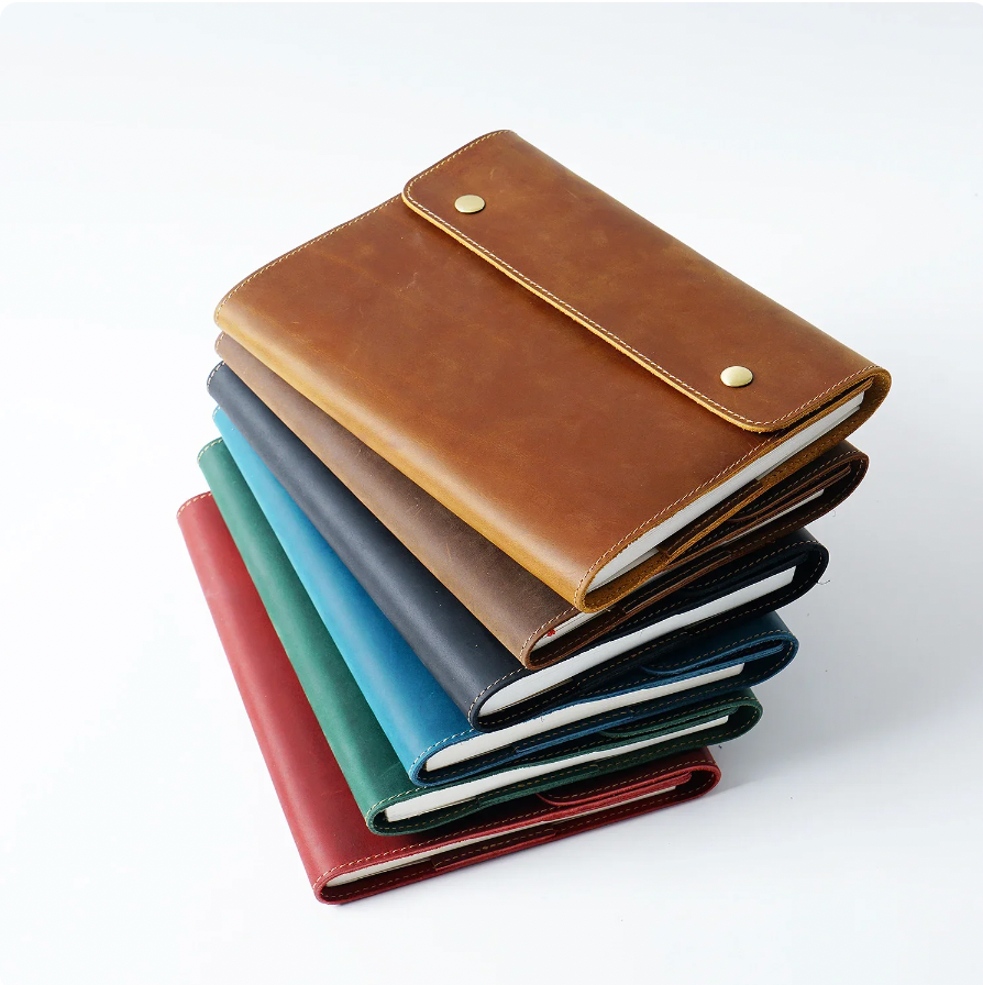 Genuine Leather Notebook Vintage Cowhide Notepad Creative  Sketchbook Diary Notebook