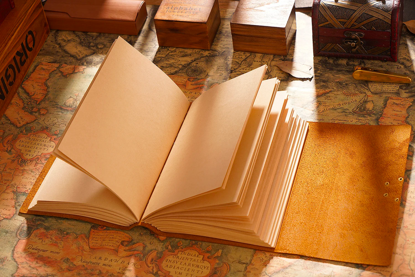 Genuine Leather Sketchbook Retro Diary Thickened Notebook