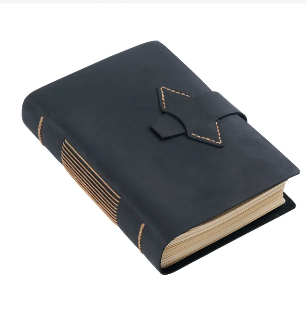 Genuine Leather A5 Size Sketchbook Retro Diary with Pen Loop Neutral Cowhide Notepad Handmade Notebook