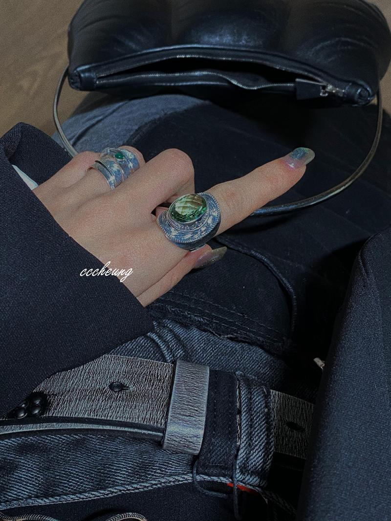 Exaggerated Oversized 925 Silver Ring: Nepalese Pure Silver Ring