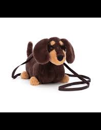 Jellycat Otto Brown Sausage Dog Bag