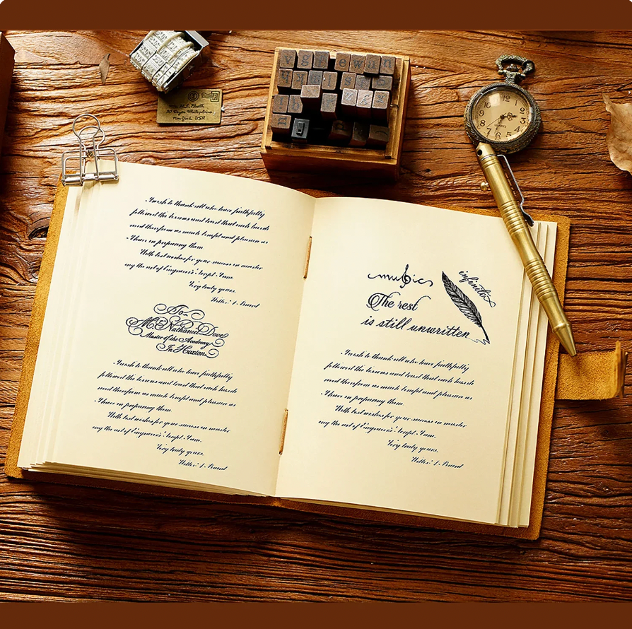 Handmade Leather Notebook Neutral Vintage Cowhide Notepad Creative Sketchbook Diary Notebook