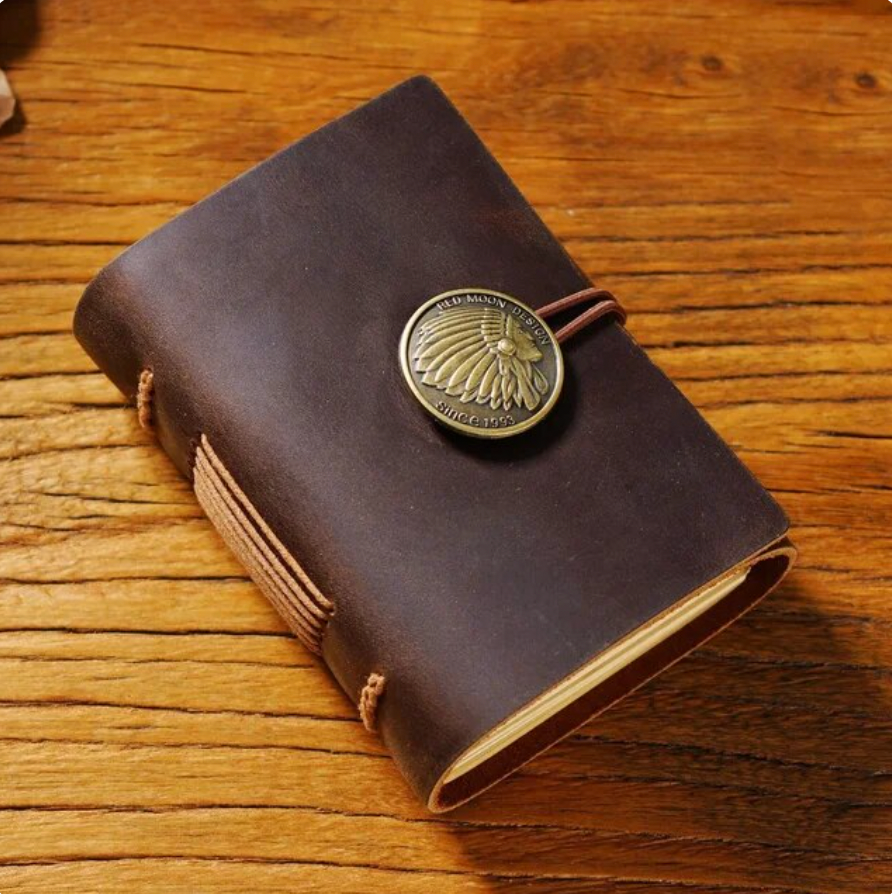 Genuine Leather Notebook Portable Diary Graffiti Sketchbook