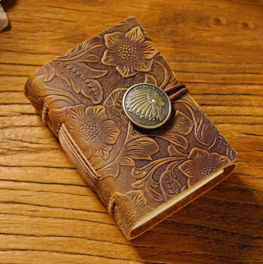 Genuine Leather Notebook Portable Diary Graffiti Sketchbook