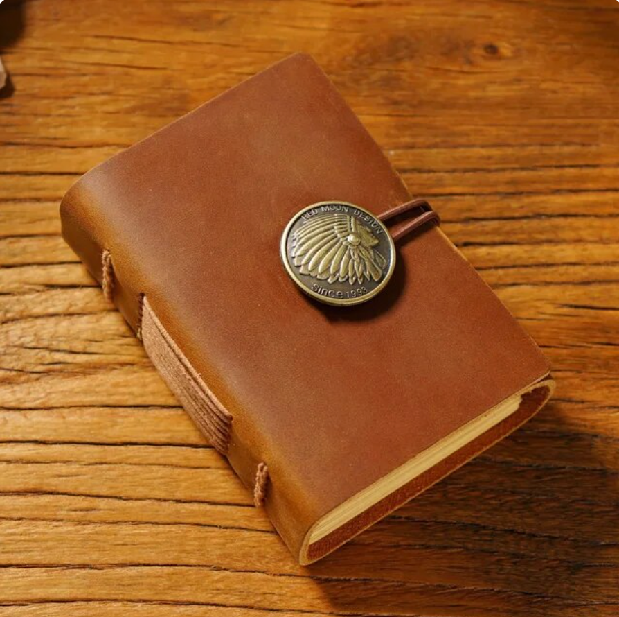 Genuine Leather Notebook Portable Diary Graffiti Sketchbook