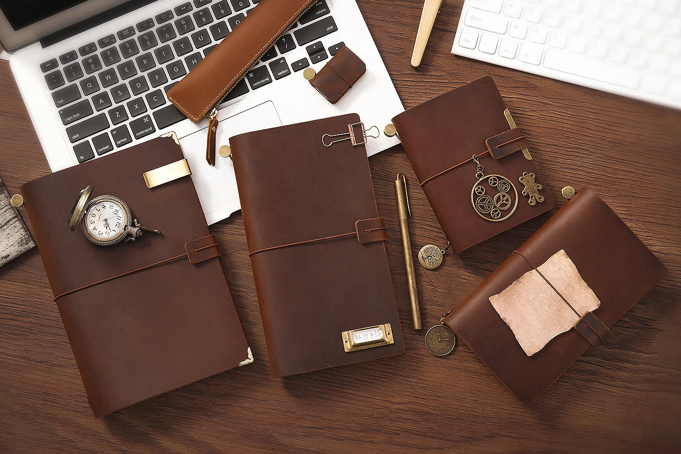 Leather Journal Traveler's Notebook Retro Handmade Diary Portable Sketchbook