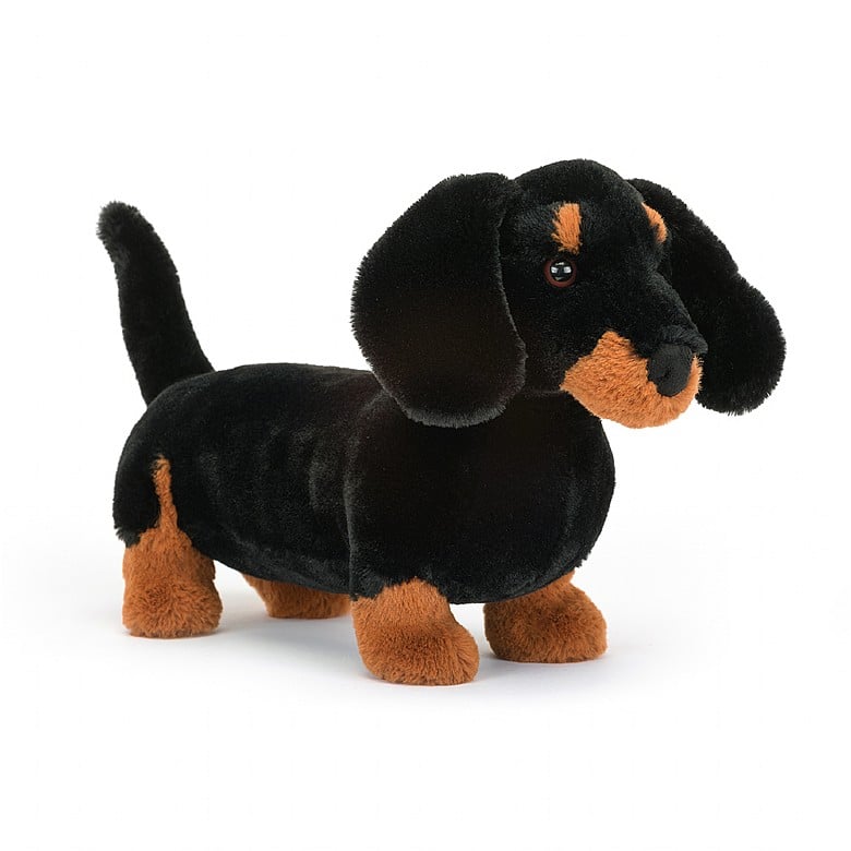 Jellycat Freddie Sausage Dog Black LARGE - H17 X W18 CM