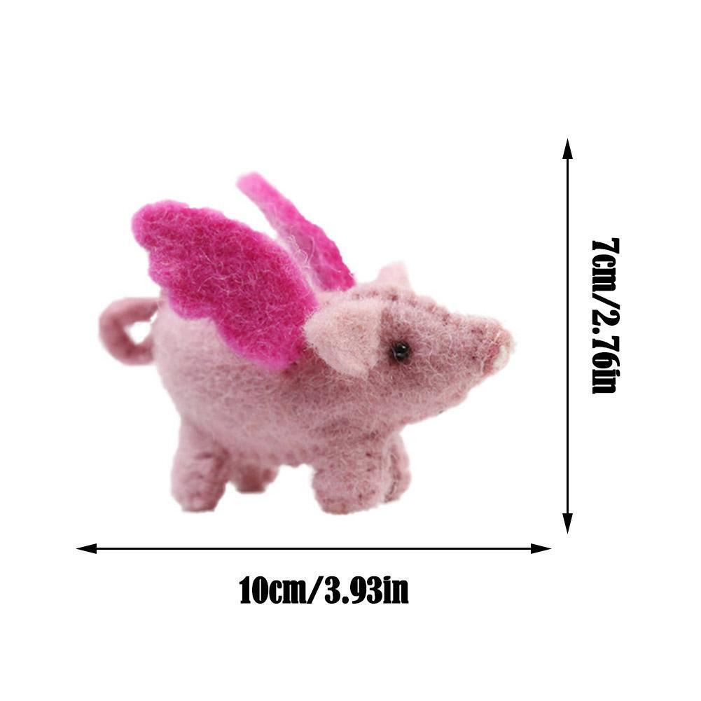 Animal Felt Handmade Chain Keyring Gift Wool Fluffy