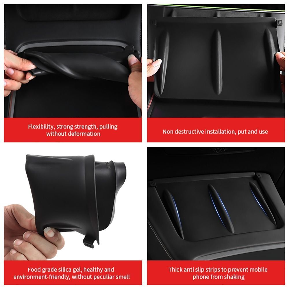 For Tesla Model 3 Y Center Console Wireless Charging Phone Charger Anti-slip Mat