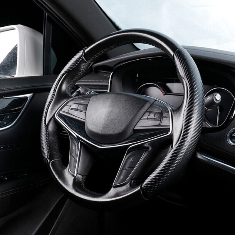 For Tesla Model 3/Y 2016-23 Dry Carbon Fiber Steering Wheel Cover