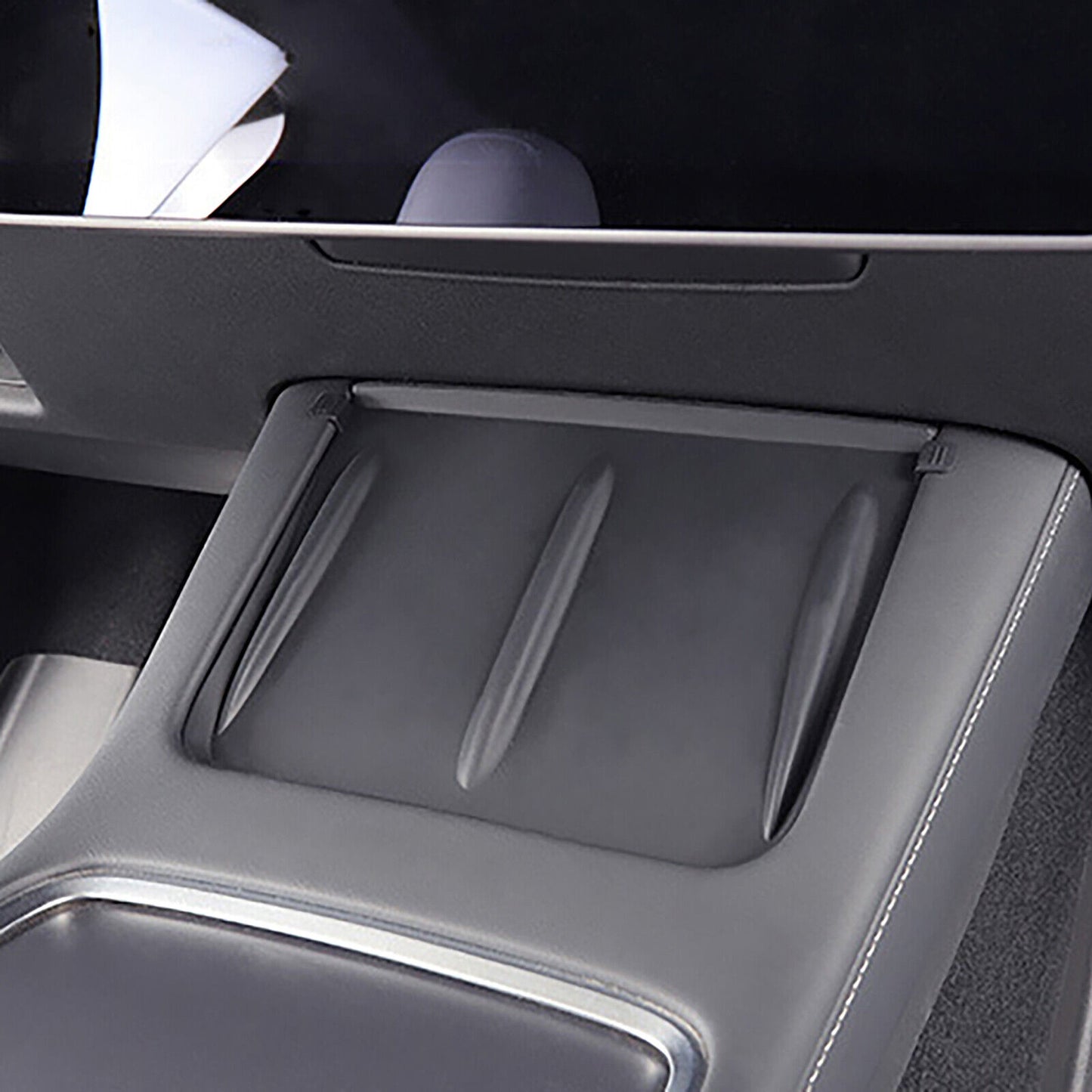 For Tesla Model 3 Y Center Console Wireless Charging Phone Charger Anti-slip Mat